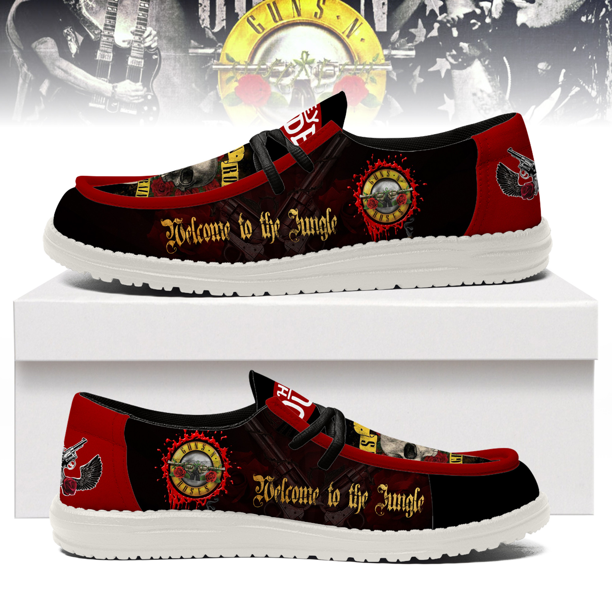 JWFancy Guns N' Roses – Custom Name Hey Dude