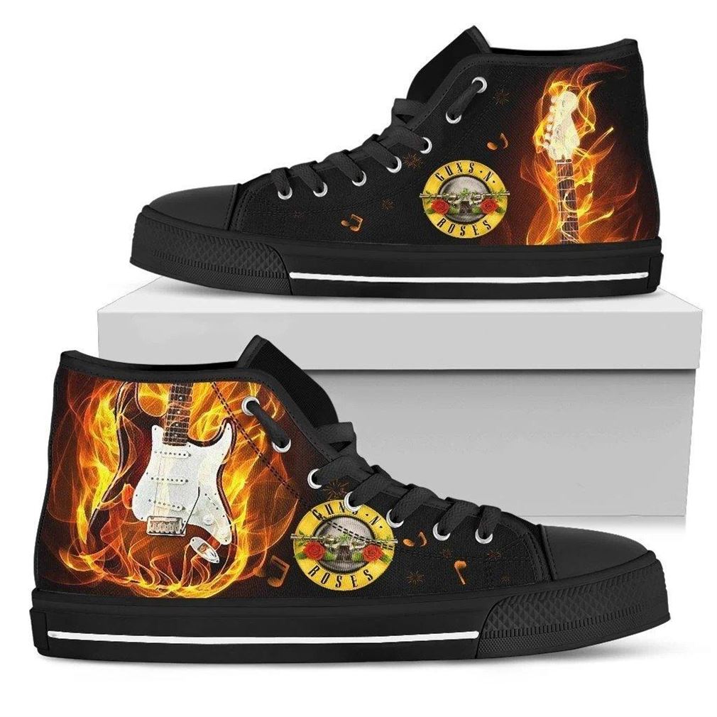 JWFancy Guns N' Roses High Top Canvas Sneakers Shoes For Men And Women
