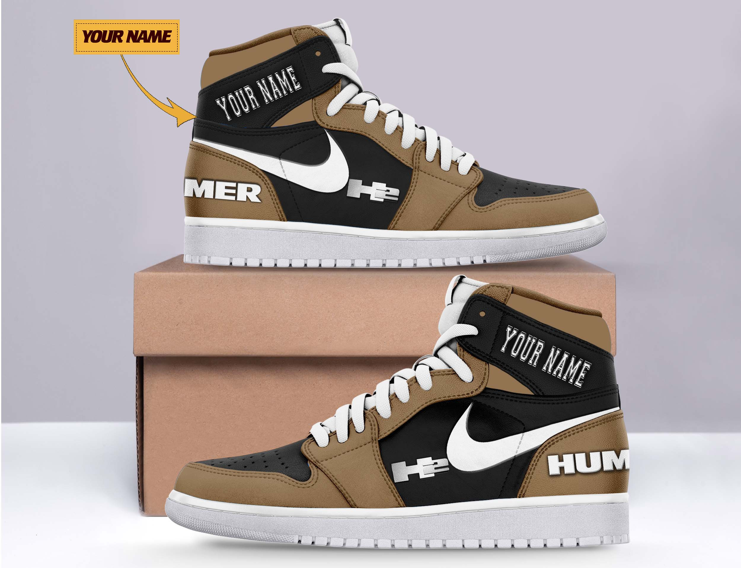JWFancy H2 Hummer AJ1 High Sneakers Shoes For Men And Women