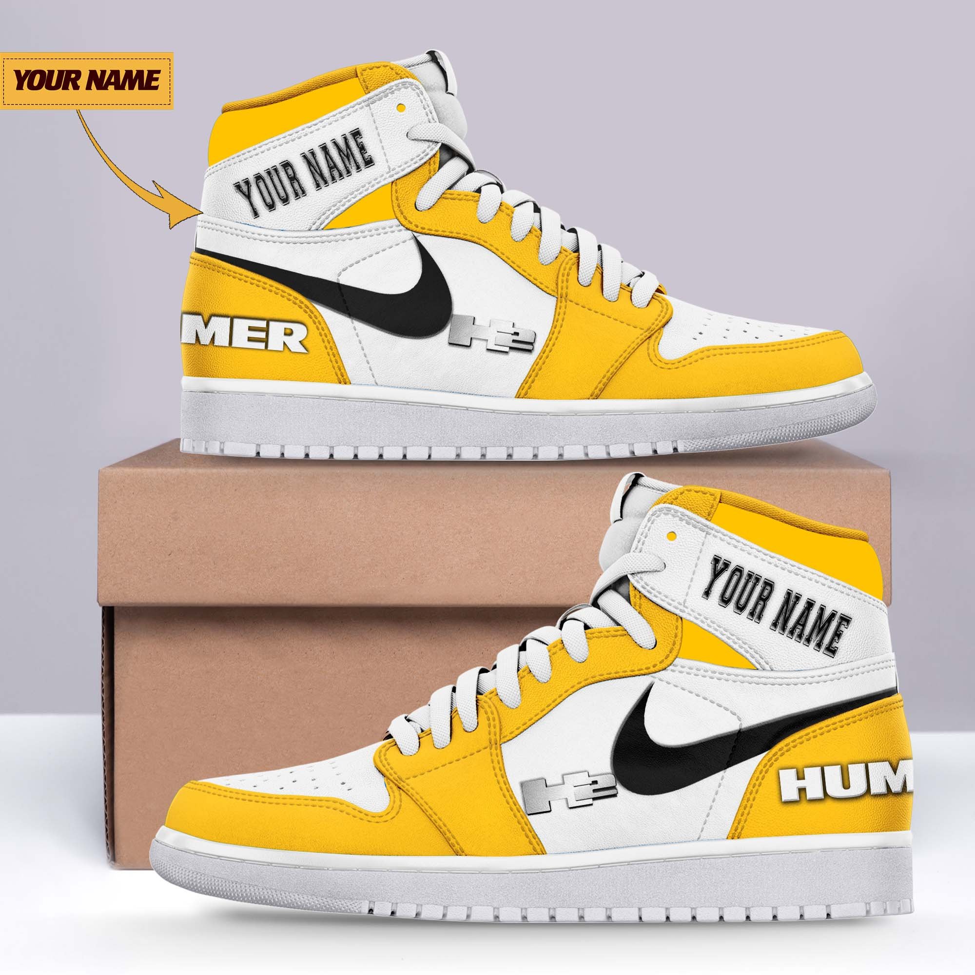 JWFancy H2 Hummer AJ1 High Sneakers Shoes For Men And Women