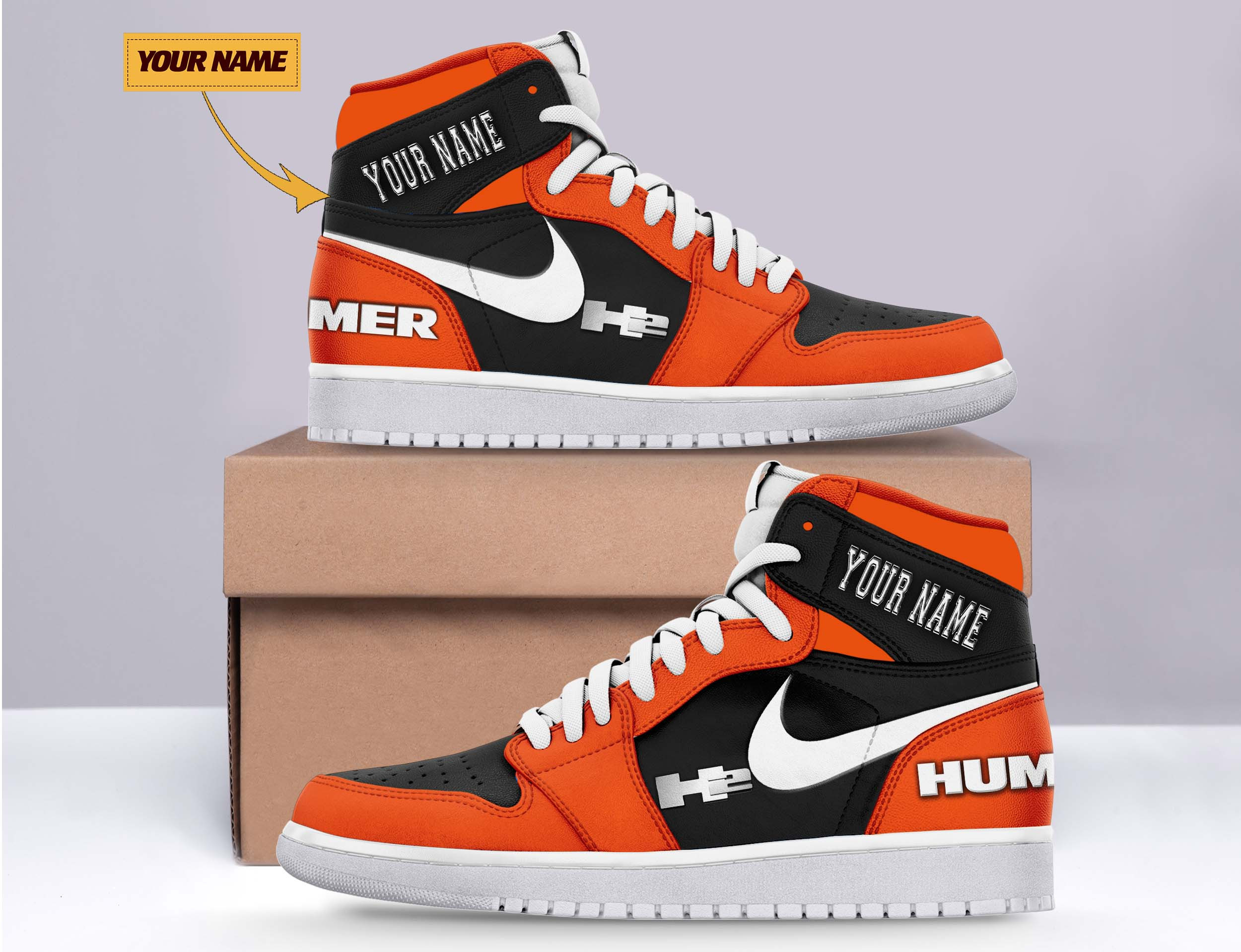 JWFancy H2 Hummer AJ1 High Sneakers Shoes For Men And Women