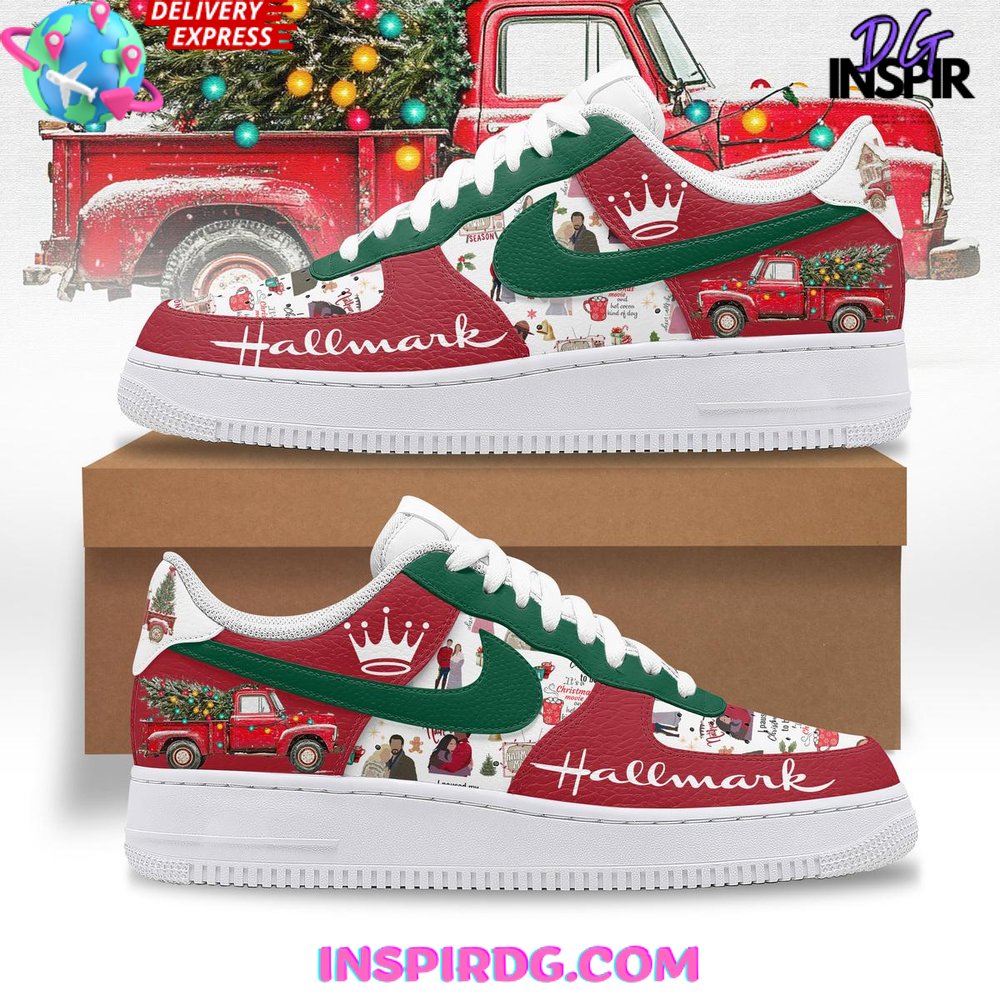 JWFancy Hallmark Merry Christmas Air Low-Top Sneakers Shoes For Men And Women