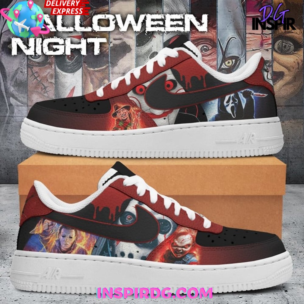 JWFancy Halloween Night Air Low-Top Sneakers Shoes For Men And Women