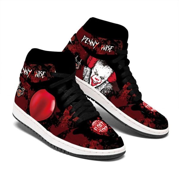 JWFancy Halloween Pennywise IT AJ1 High Sneakers Shoes For Men And Women
