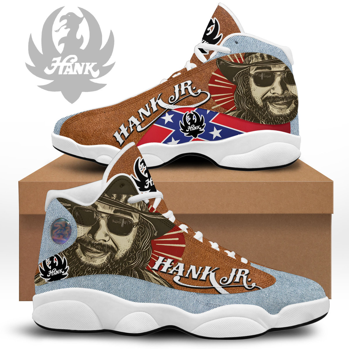 JWFancy Hank Williams JR AJ13 Sneakers Shoes For Men And Women