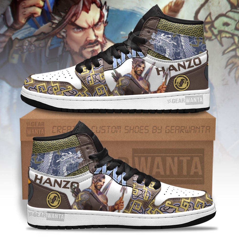 JWFancy Hanzo Overwatch AJ1 High Sneakers Shoes For Men And Women