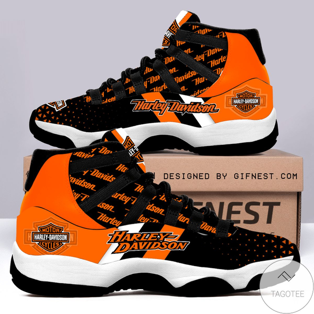 JWFancy Harley Davidson AJ11 Sneakers Shoes For Men And Women