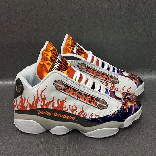 JWFancy Harley Davidson AJ13 Sneakers Shoes For Men And Women