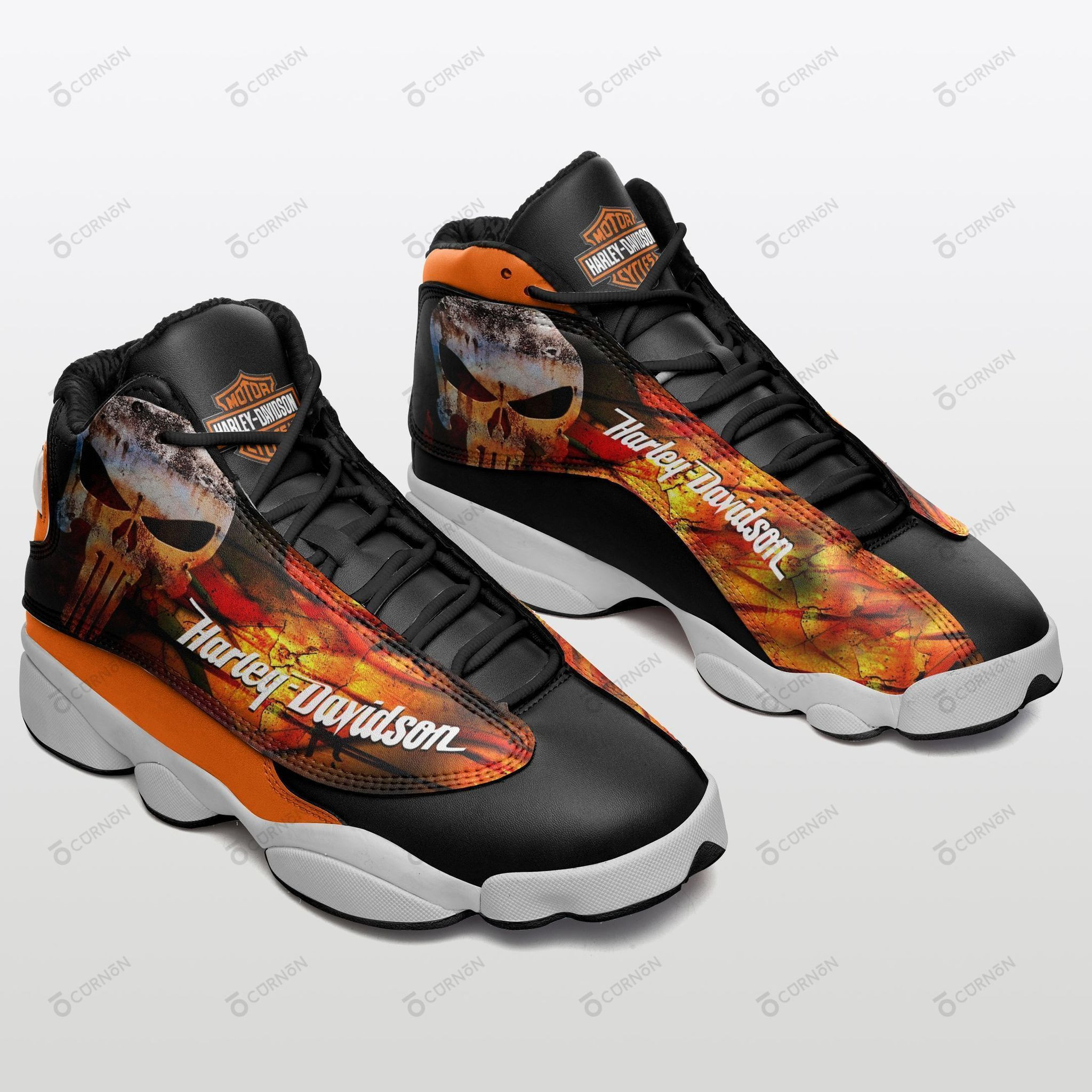JWFancy Harley Davidson AJ13 Sneakers Shoes For Men And Women