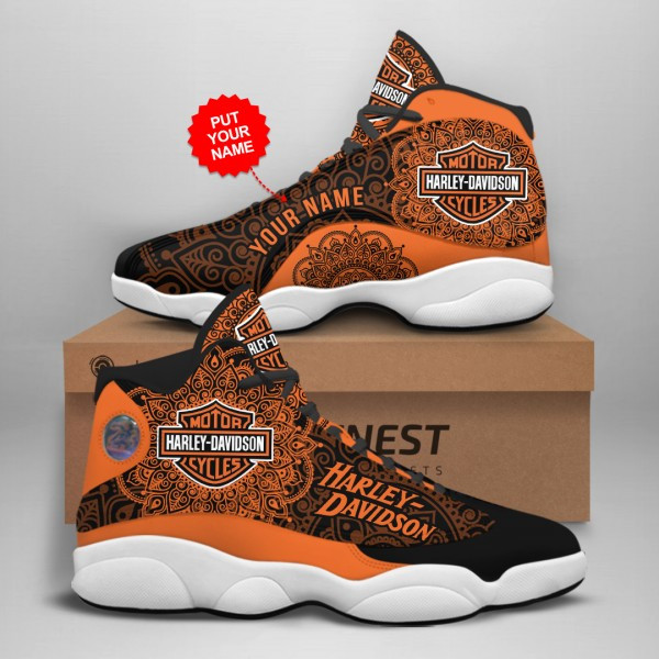 JWFancy Harley Davidson AJ13 Sneakers Shoes For Men And Women