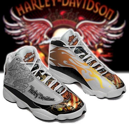 JWFancy Harley Davidson AJ13 Sneakers Shoes For Men And Women