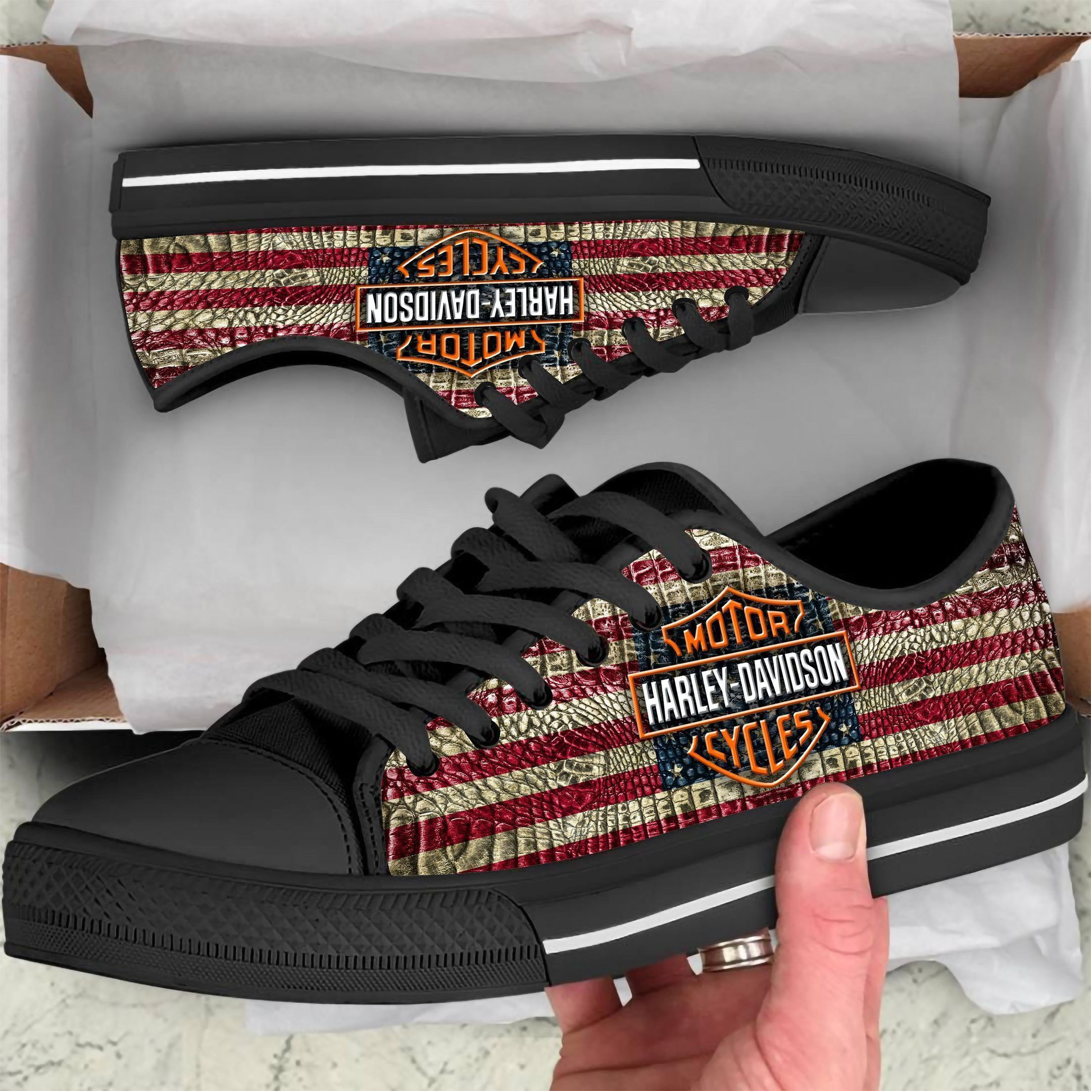 JWFancy Harley Davidson Skate Stan Shoes Sneakes For Men And Women