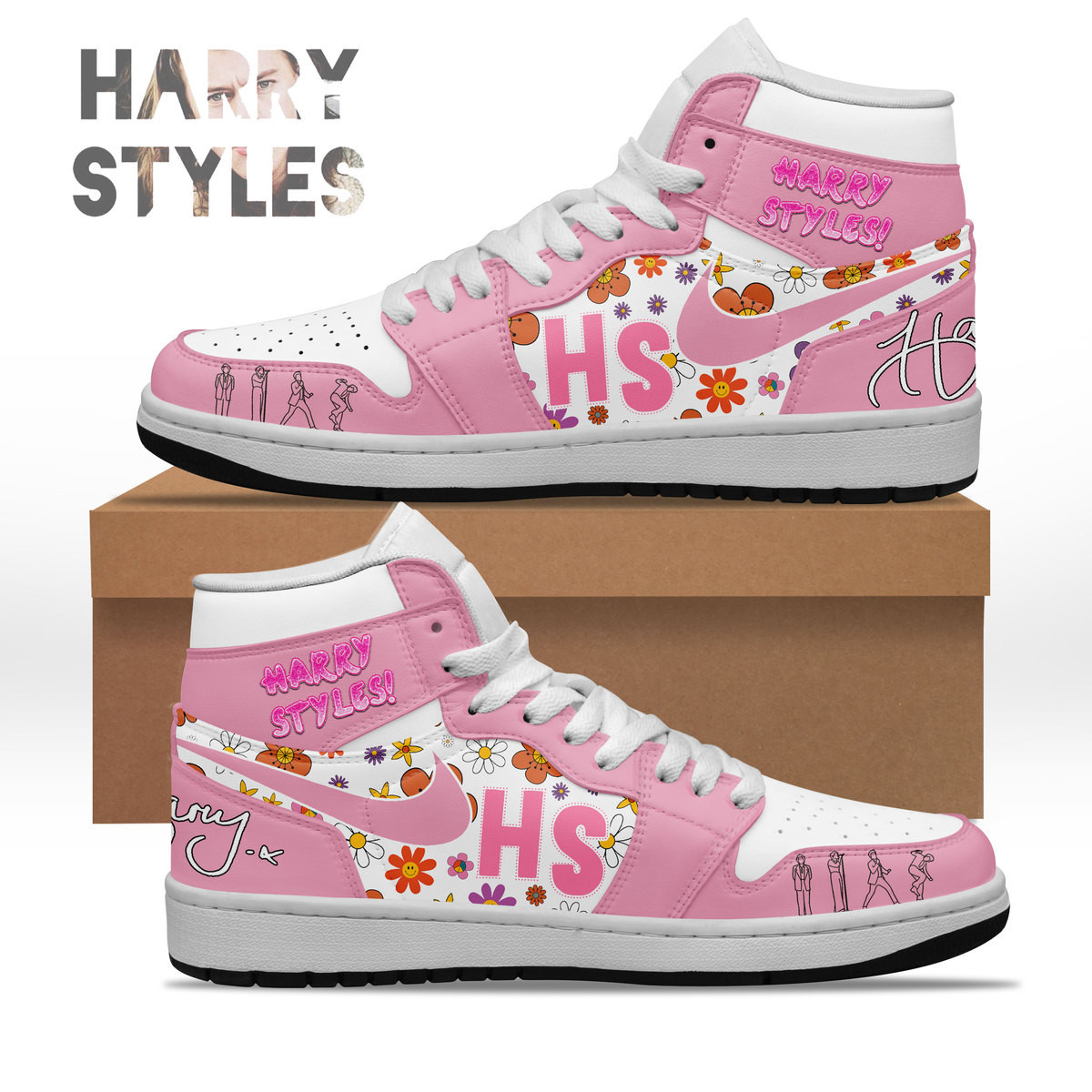 JWFancy Harry Styles AJ1 High Sneakers Shoes For Men And Women