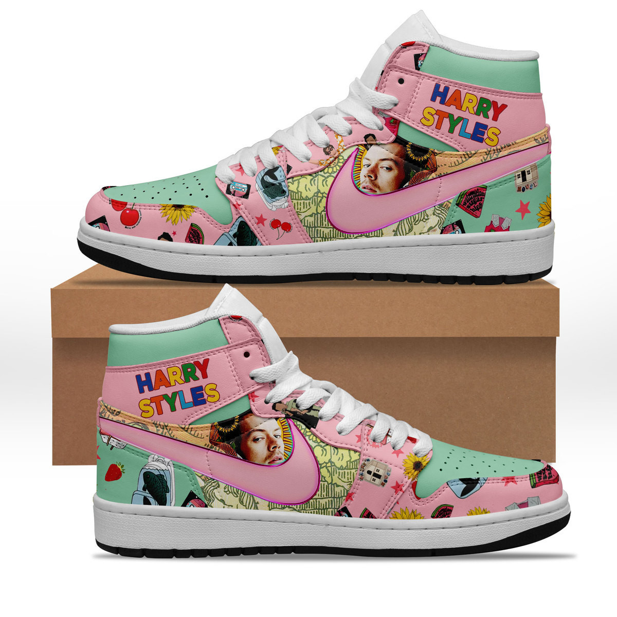 JWFancy Harry Styles AJ1 High Sneakers Shoes For Men And Women