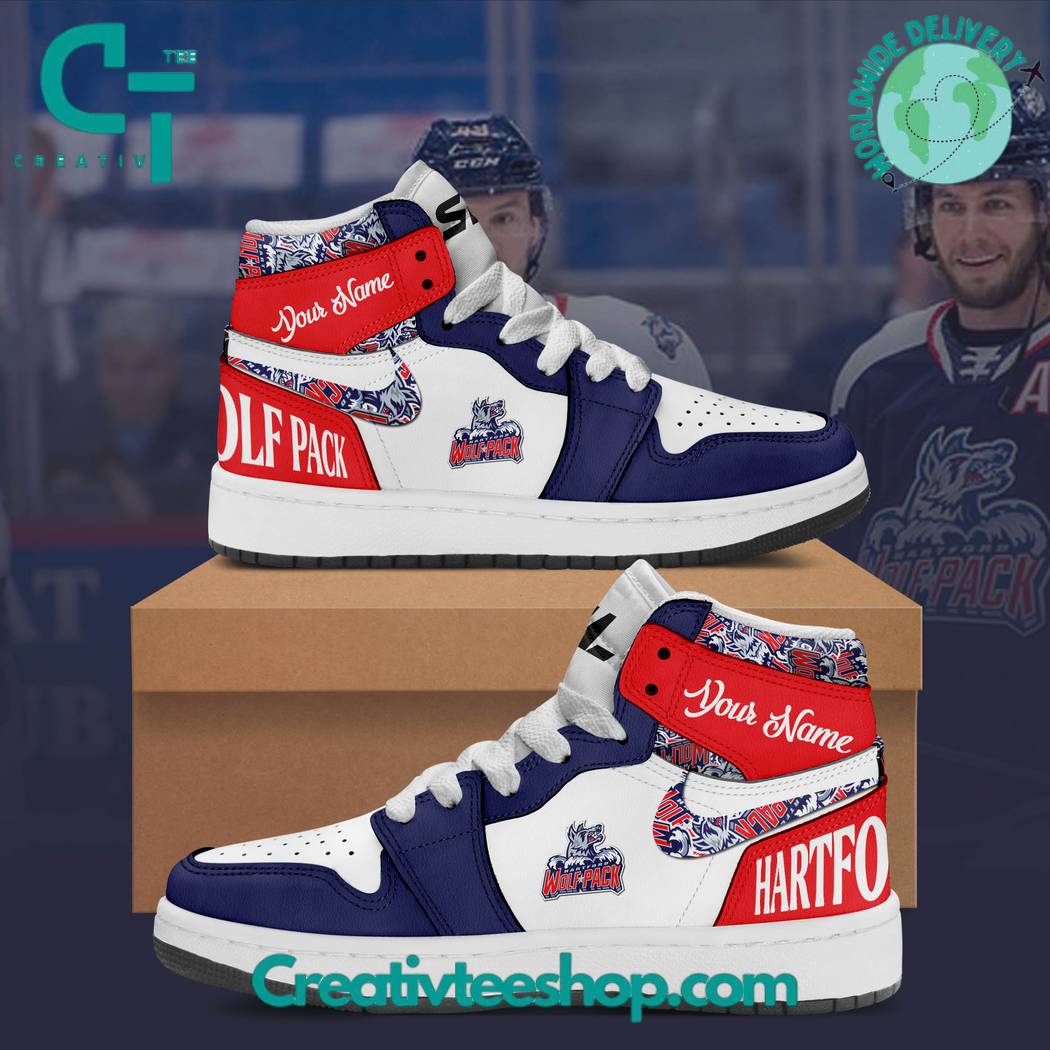 JWFancy Hartford Wolf Pack AJ1 High Sneakers Shoes For Men And Women