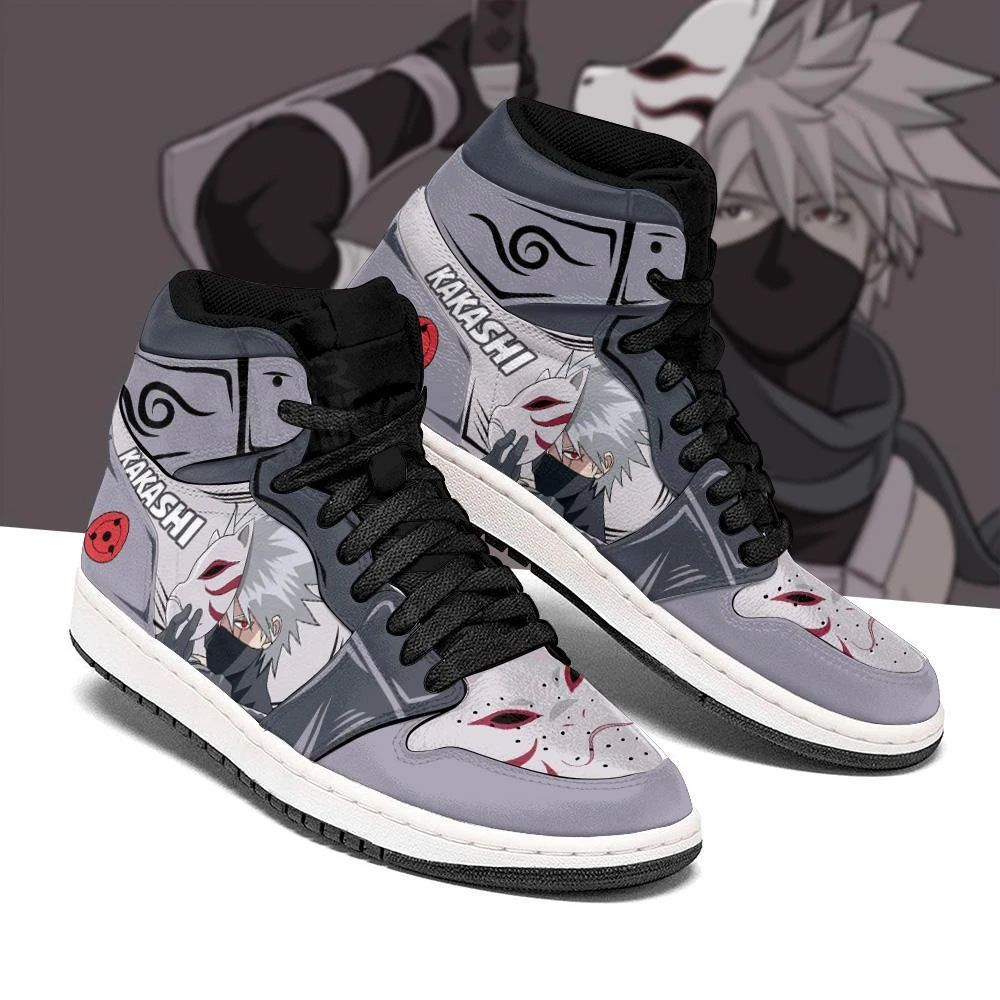 JWFancy Hatake Kakashi Anbu AJ1 High Sneakers Shoes For Men And Women