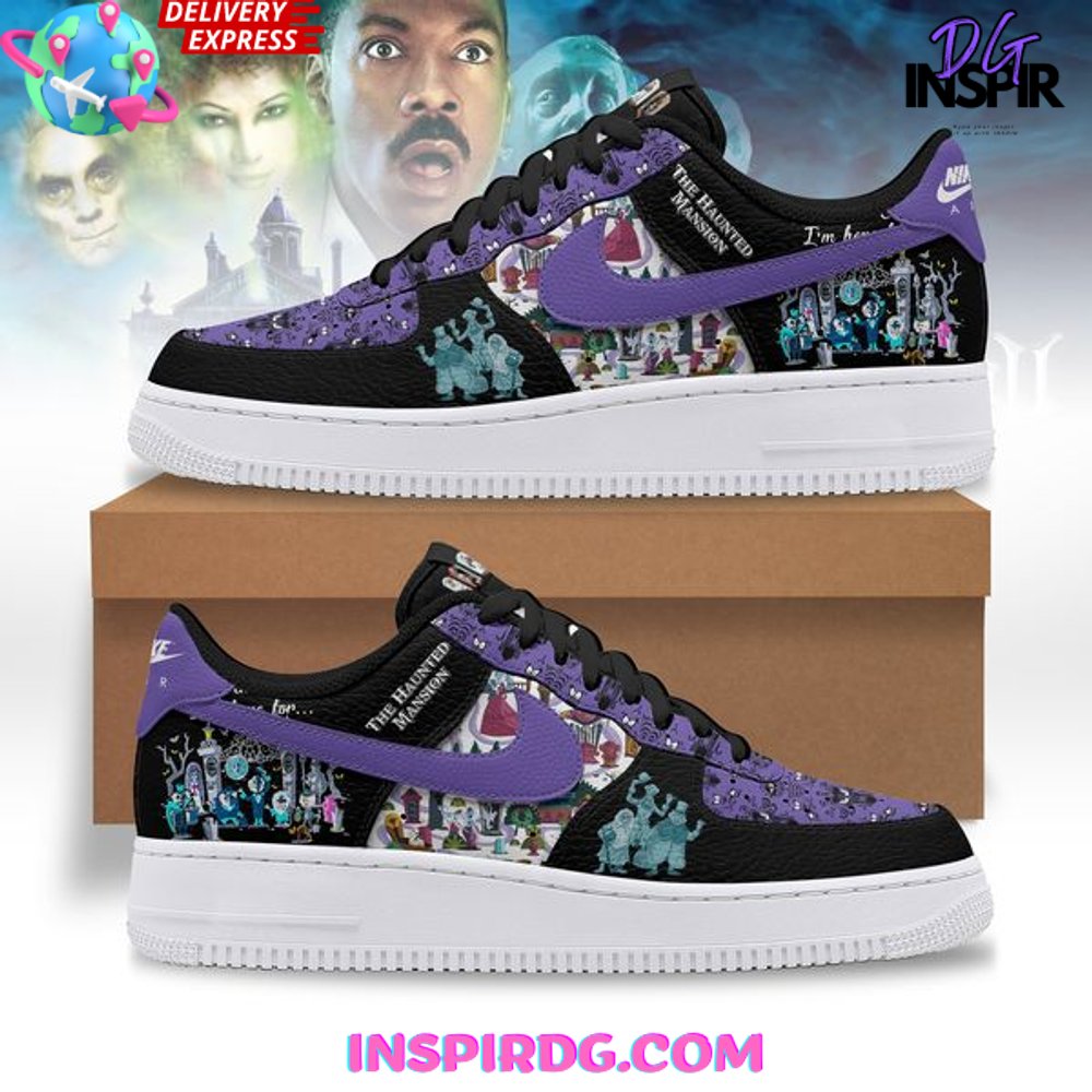 JWFancy Haunted Mansion Midnight Spook Air Low-Top Sneakers Shoes For Men And Women