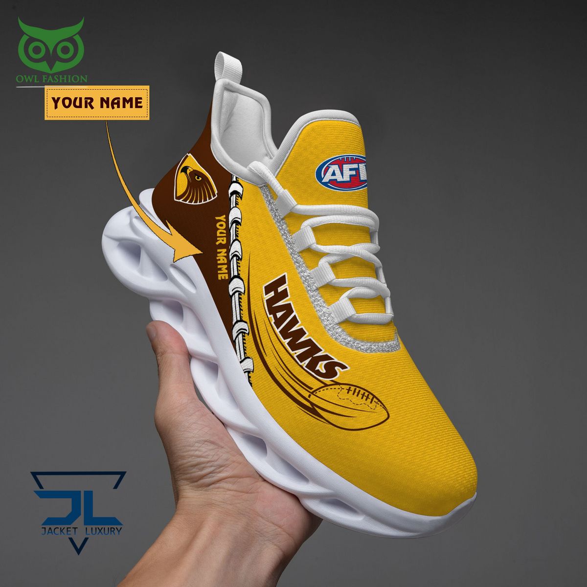 JWFancy Hawthorn Football Max Soul Shoes Sneakers For Men And Women