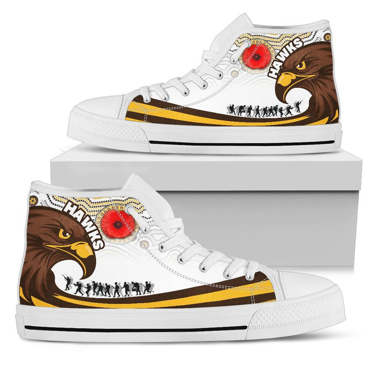 JWFancy Hawthorn Hawks High Top Canvas Sneakers Shoes For Men And Women