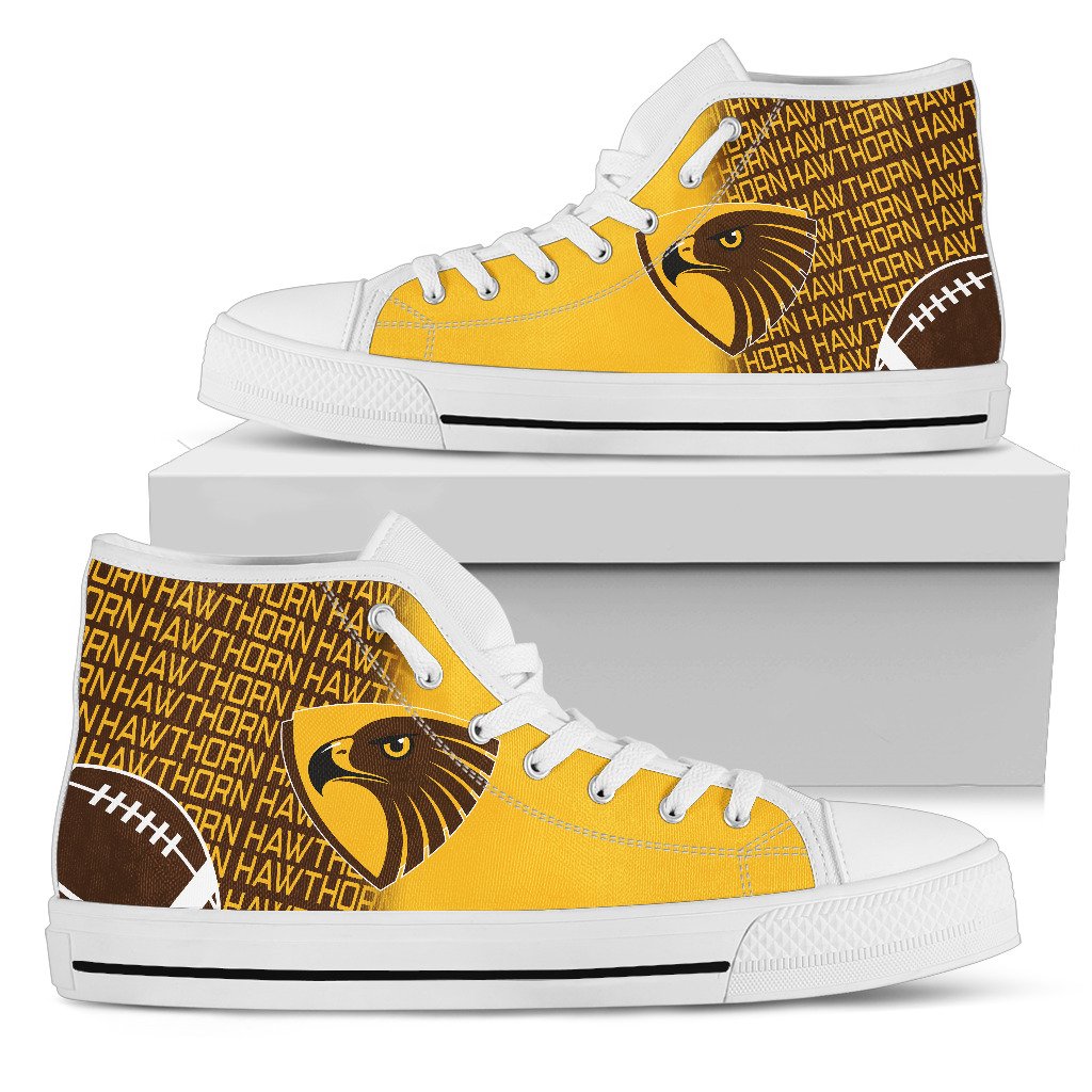 JWFancy Hawthorn Hawks High Top Canvas Sneakers Shoes For Men And Women