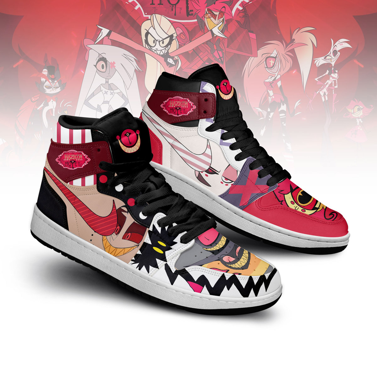 JWFancy Hazbin Hotel AJ1 High Sneakers Shoes For Men And Women