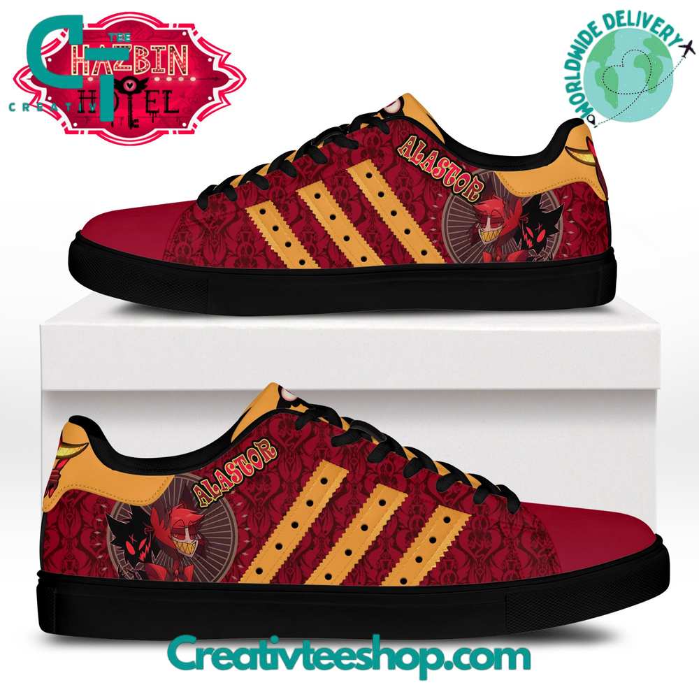 JWFancy Hazbin Hotel Alastor Skate Stan Shoes Sneakes For Men And Women