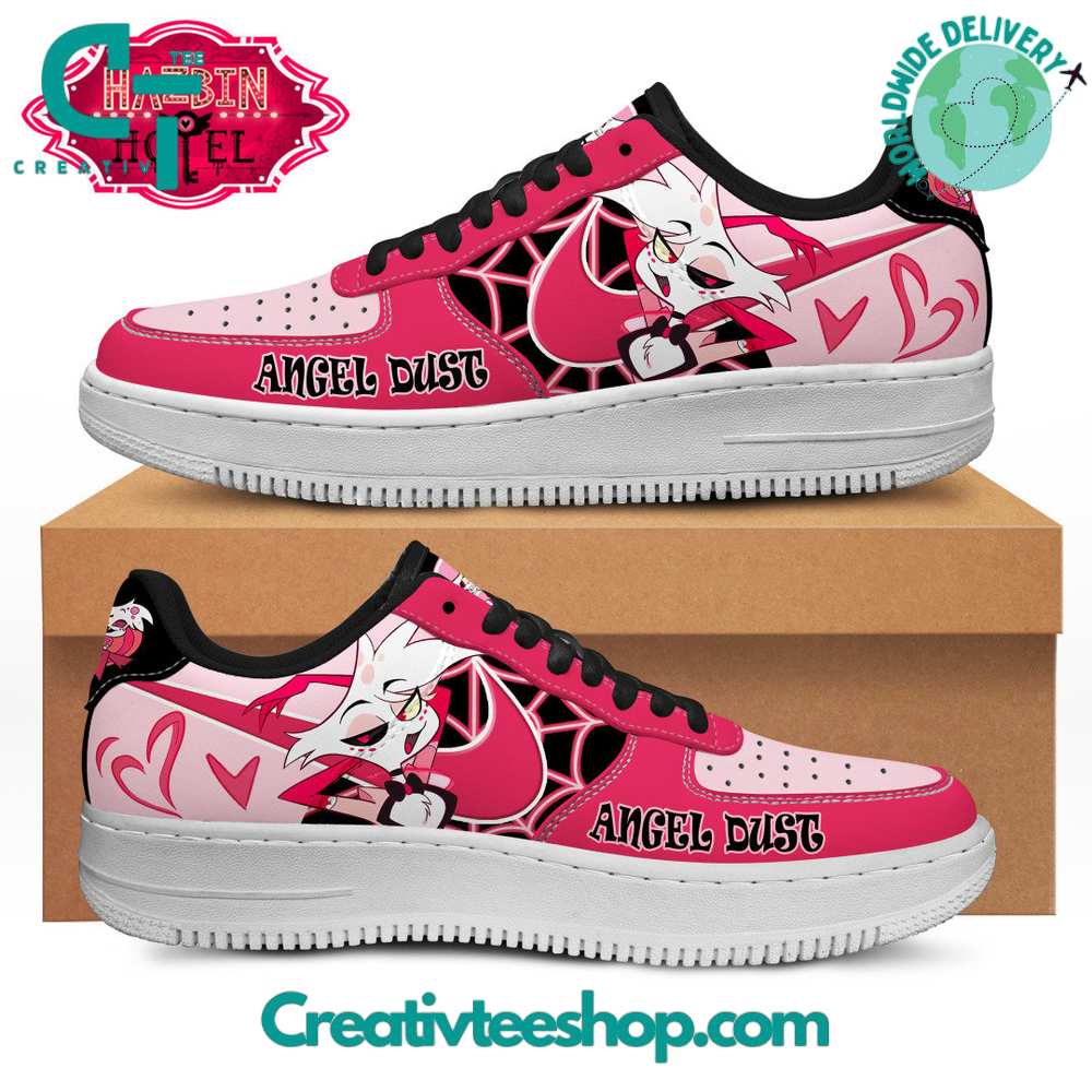 JWFancy Hazbin Hotel Angel Dust Air Low-Top Sneakers Shoes For Men And Women
