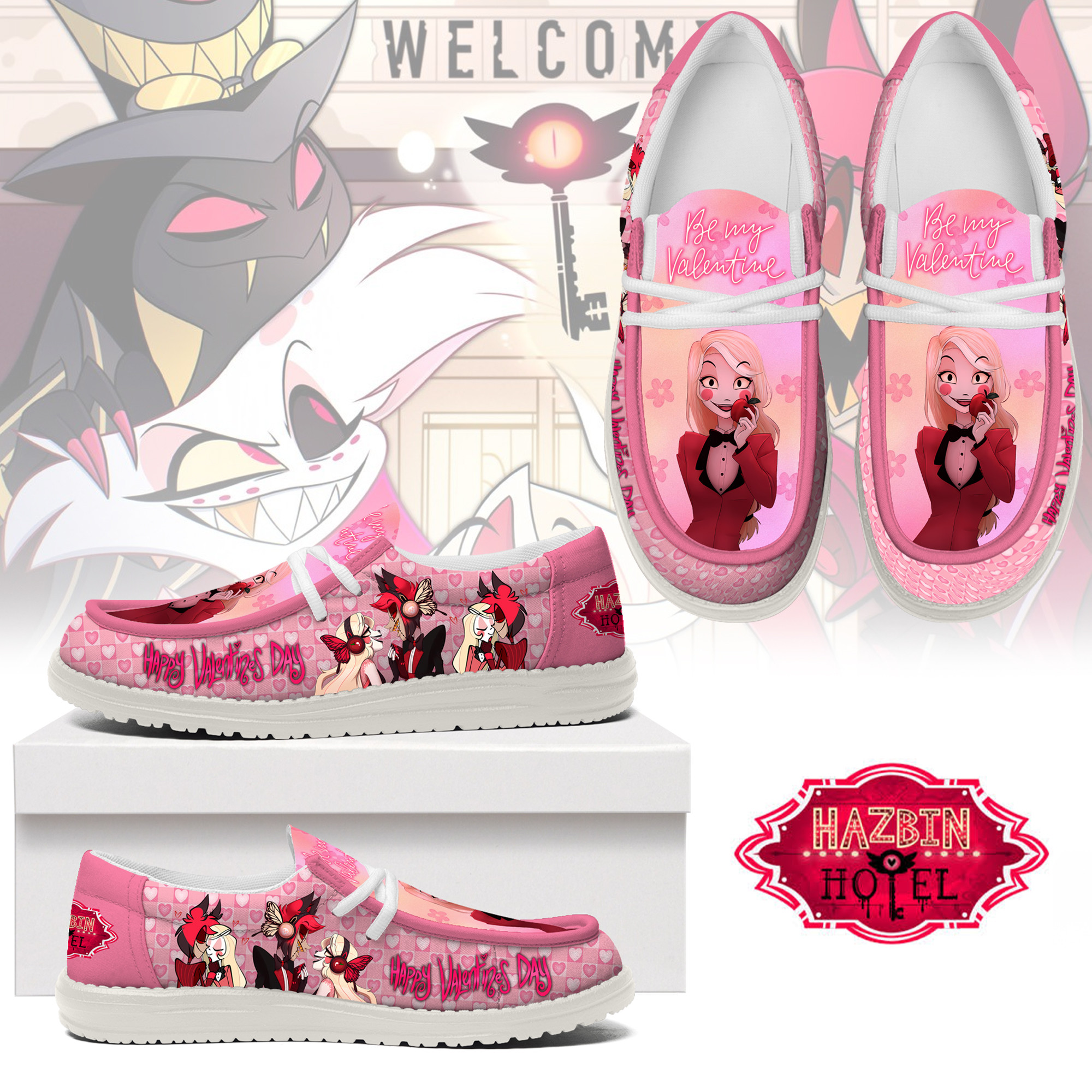 JWFancy Hazbin Hotel – Custom Name Hey Dude