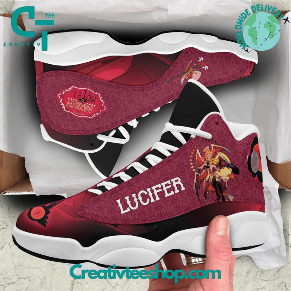 JWFancy Hazbin Hotel Lucifer AJ13 Sneakers Shoes For Men And Women