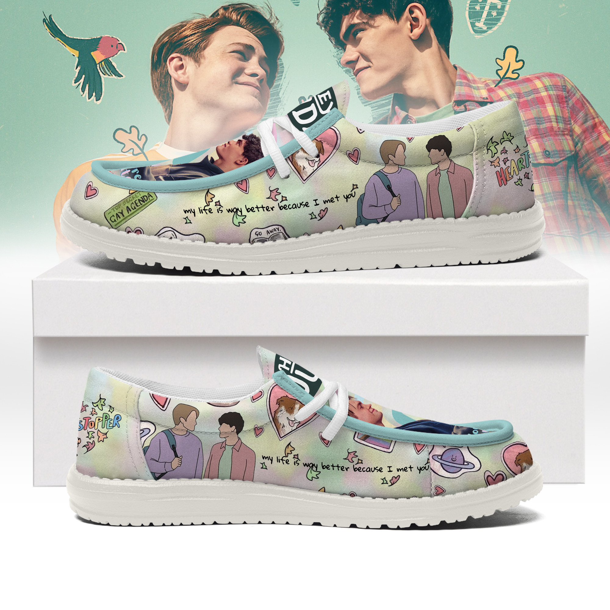 JWFancy Heartstopper – Custom Name Hey Dude