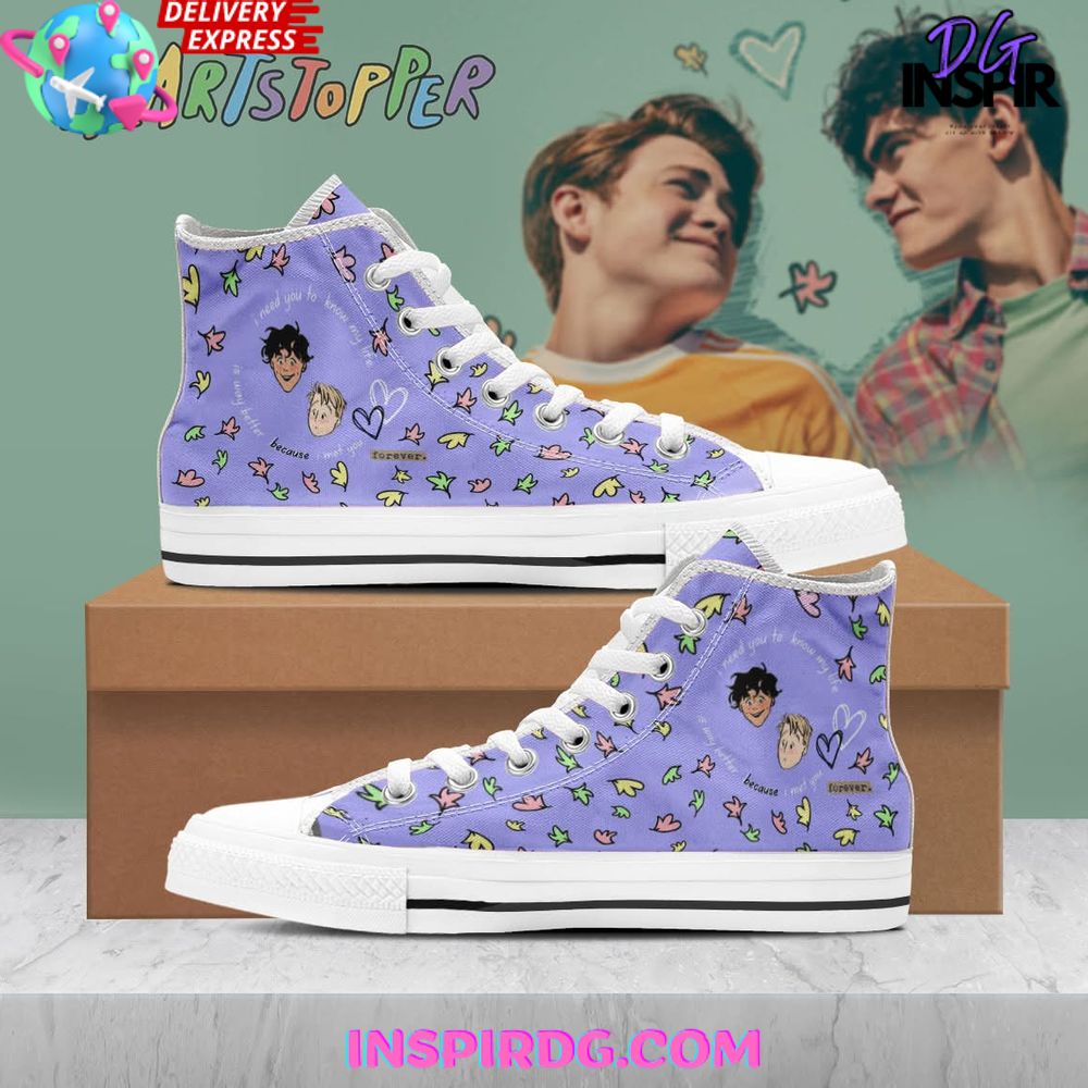 JWFancy Heartstopper High Top Canvas Sneakers Shoes For Men And Women