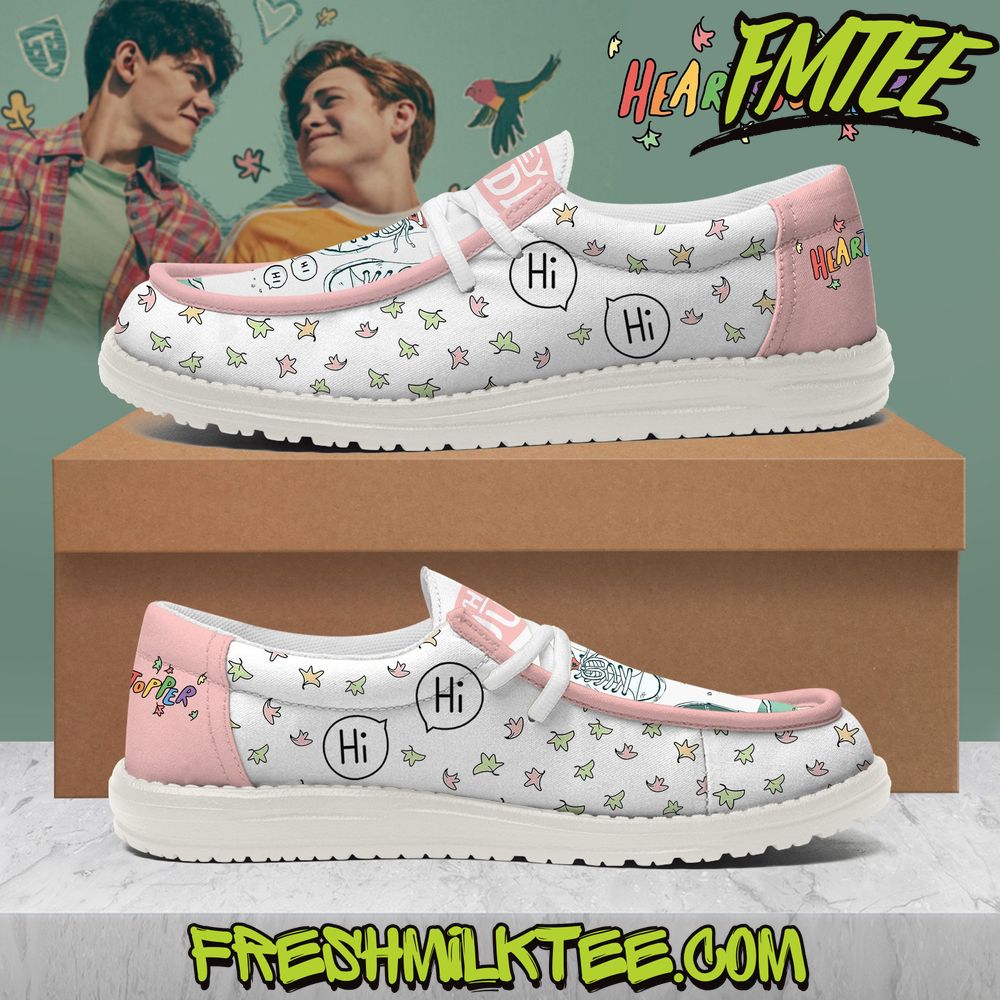 JWFancy Heartstoppers Hey Dude Shoes Wally Men's Lace Up Loafers Comfortable For Men And Women