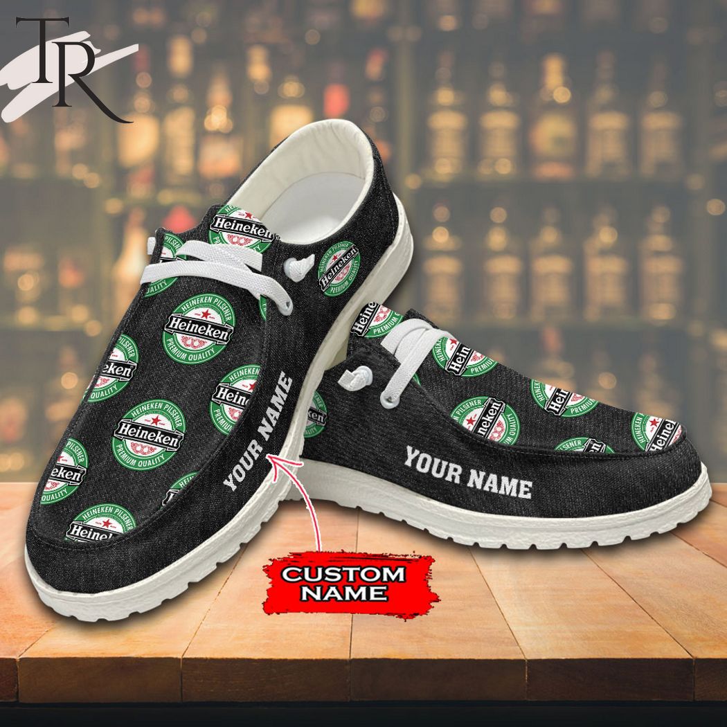 JWFancy Heineken Hey Dude Shoes Wally Men's Lace Up Loafers Comfortable For Men And Women