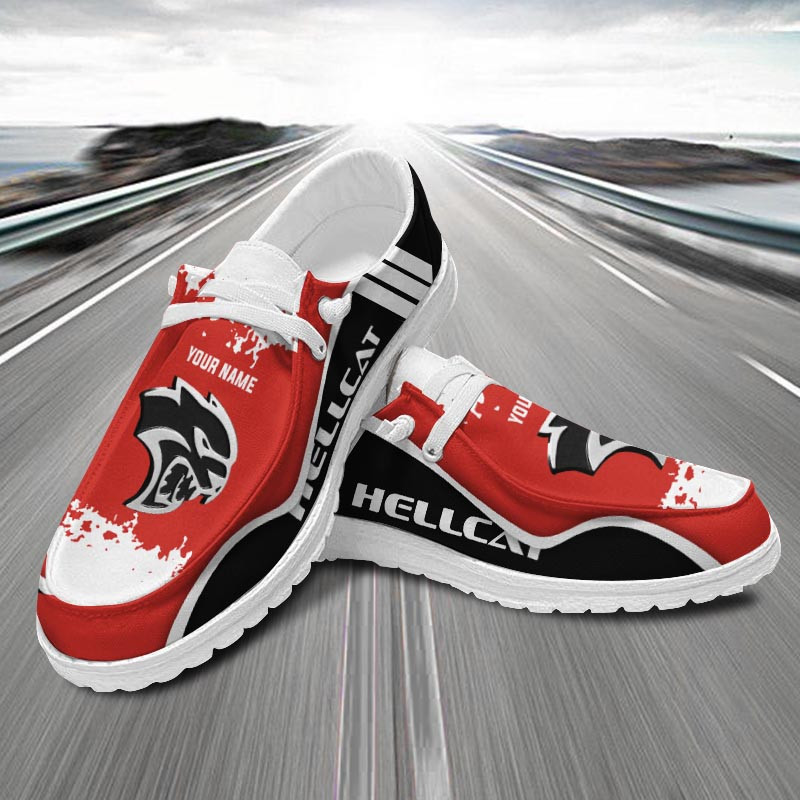 JWFancy Hellcats Hey Dude Shoes Wally Men's Lace Up Loafers Comfortable For Men And Women