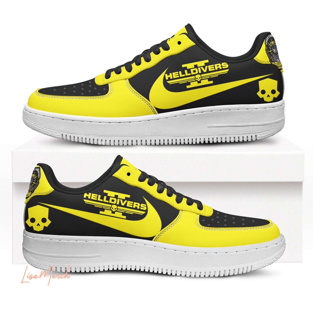 JWFancy Helldivers Air Low-Top Sneakers Shoes For Men And Women