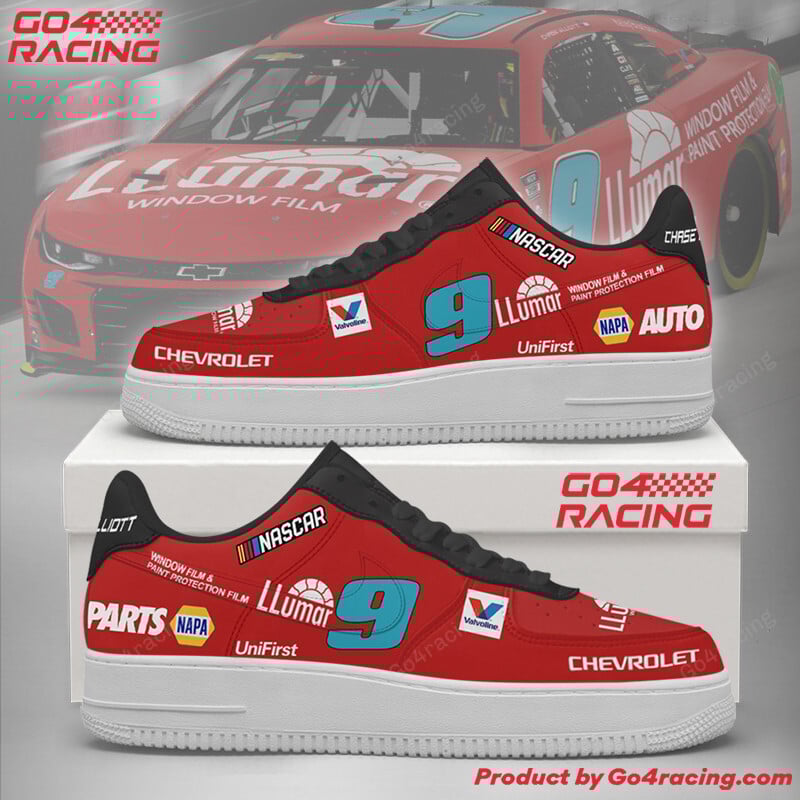 JWFancy Hendrick Motorsports Chase Elliott Air Low-Top Sneakers Shoes For Men And Women