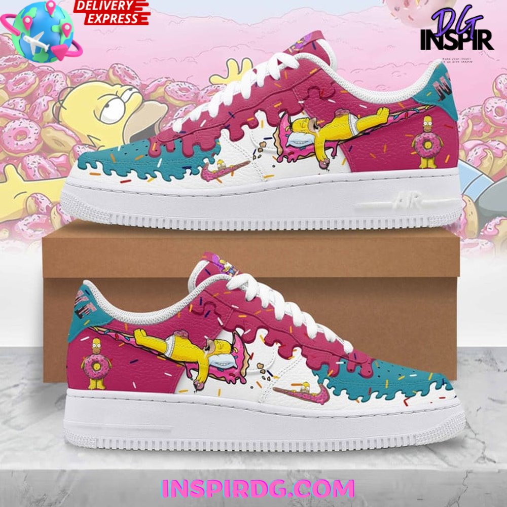 JWFancy Homer Simpson Air Low-Top Sneakers Shoes For Men And Women