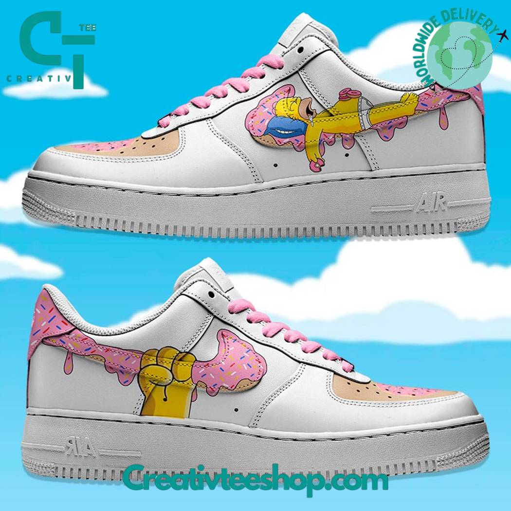 JWFancy Homer Simpson Air Low-Top Sneakers Shoes For Men And Women