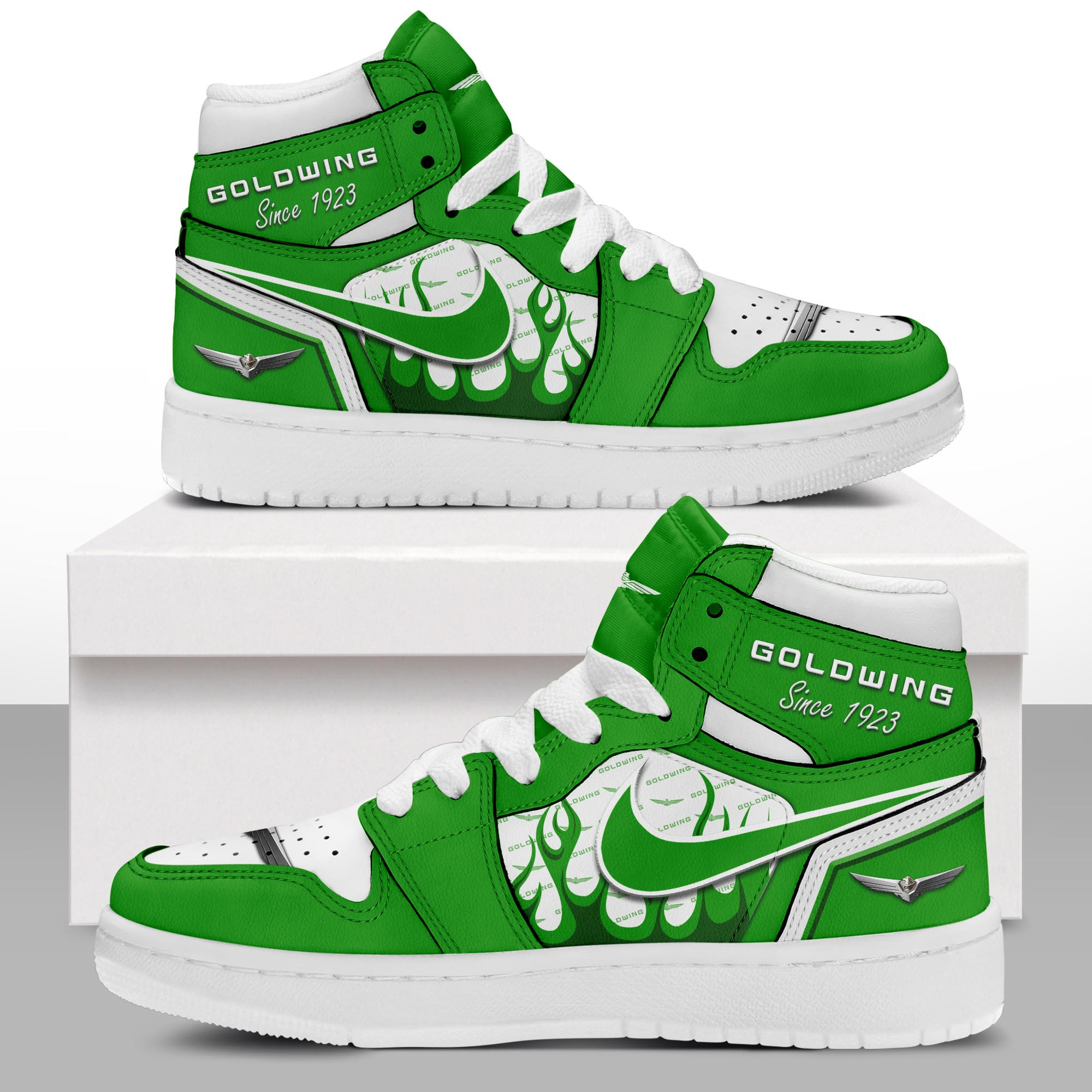 JWFancy Honda goldwing AJ1 High Sneakers Shoes For Men And Women