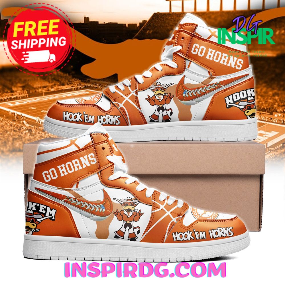 JWFancy Hookem College Football AJ1 High Sneakers Shoes For Men And Women