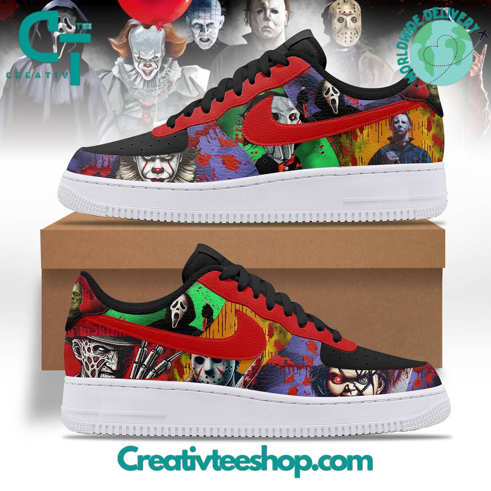 JWFancy Horror Movie Characters Air Low-Top Sneakers Shoes For Men And Women