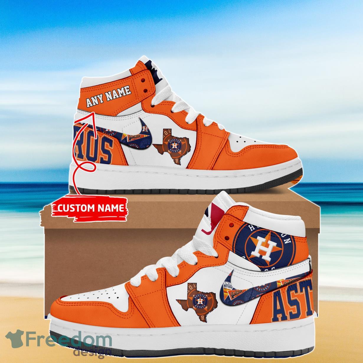 JWFancy Houston Astros AJ1 High Sneakers Shoes For Men And Women