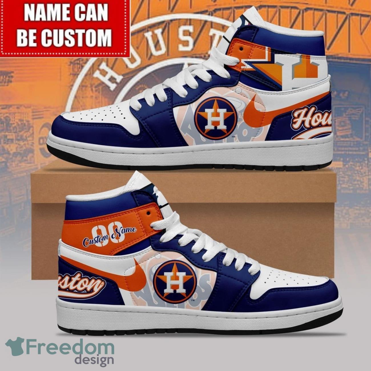 JWFancy Houston Astros AJ1 High Sneakers Shoes For Men And Women