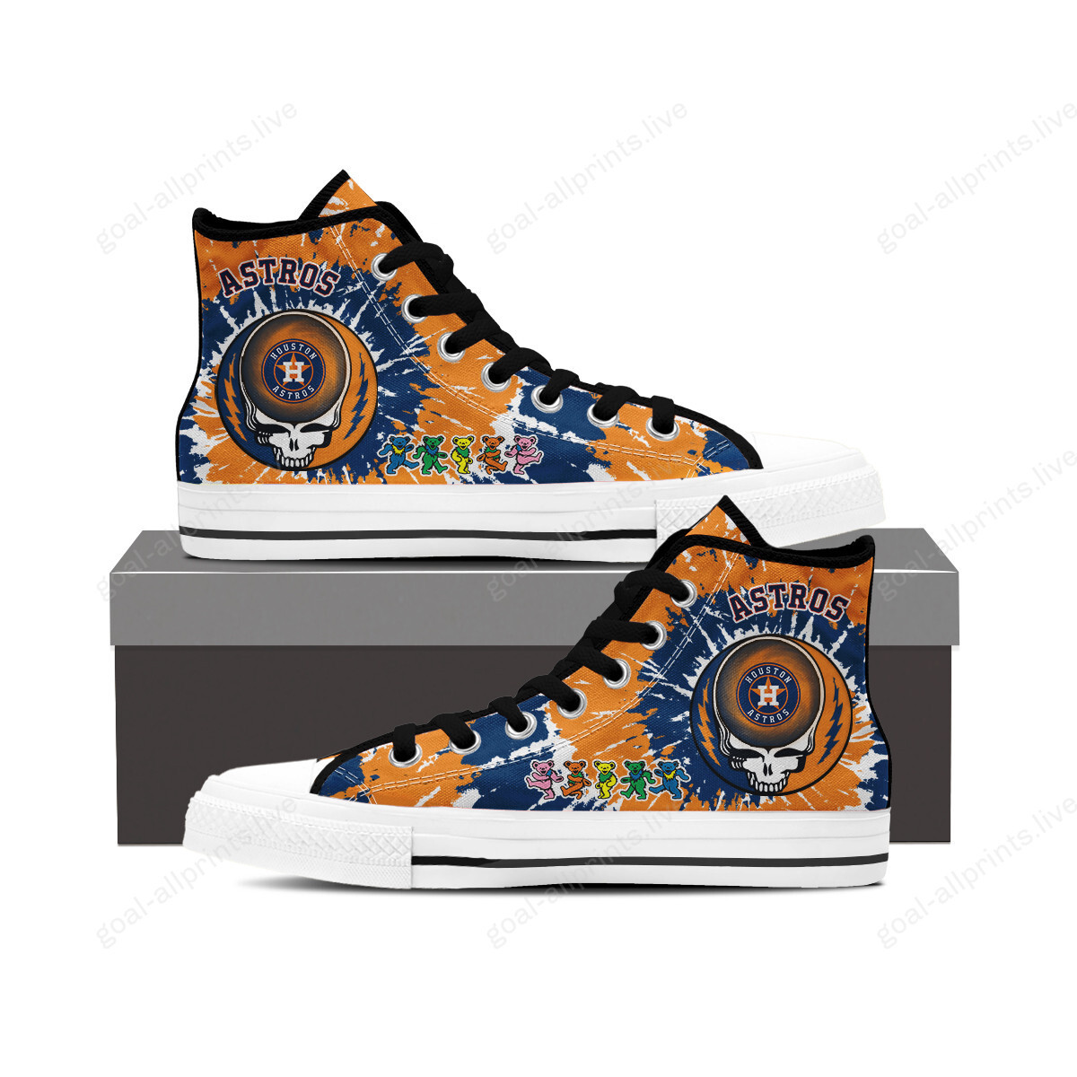 JWFancy Houston Astros High Top Canvas Sneakers Shoes For Men And Women