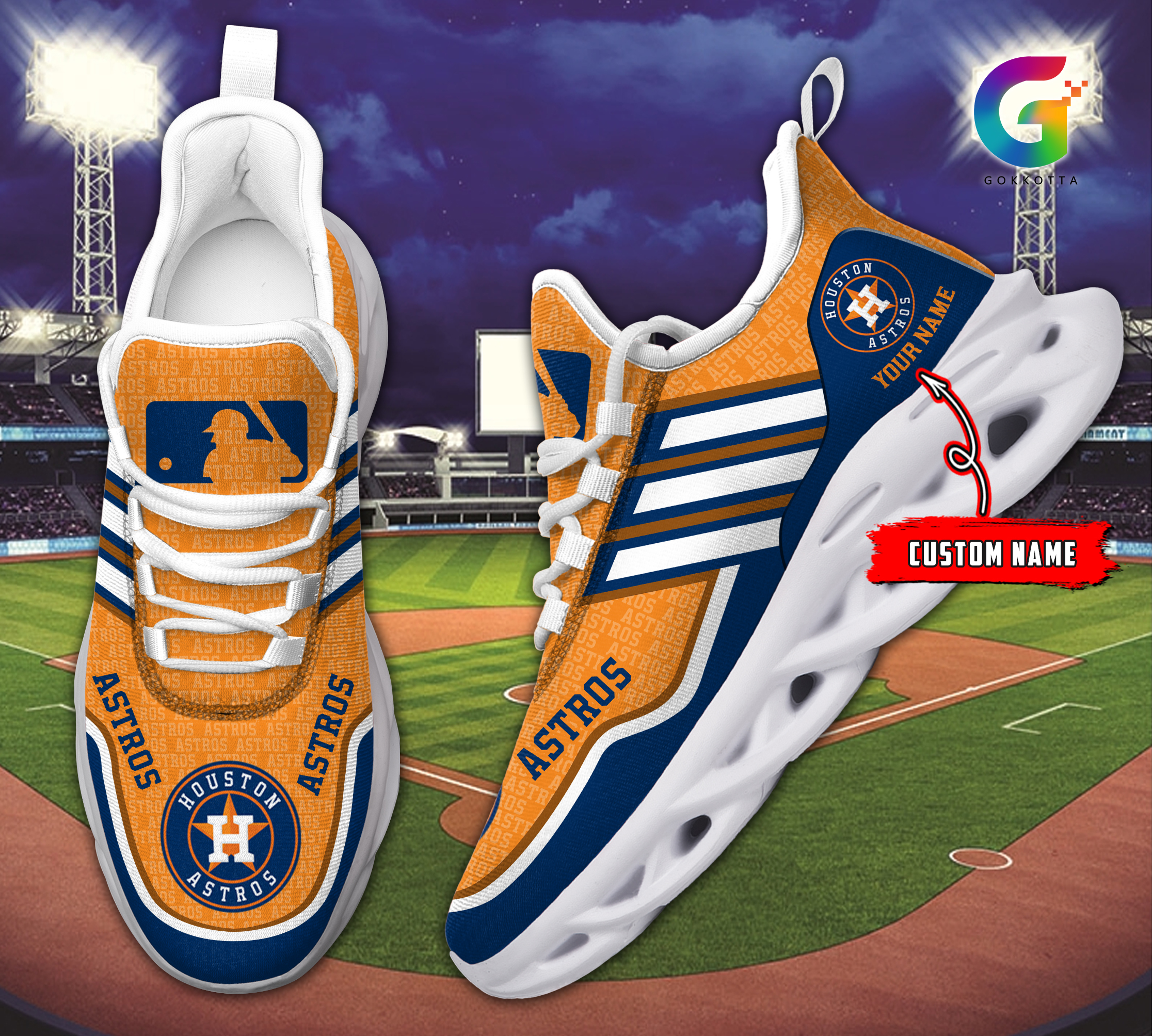 JWFancy Houston Astros MLB Max Soul Shoes Sneakers For Men And Women
