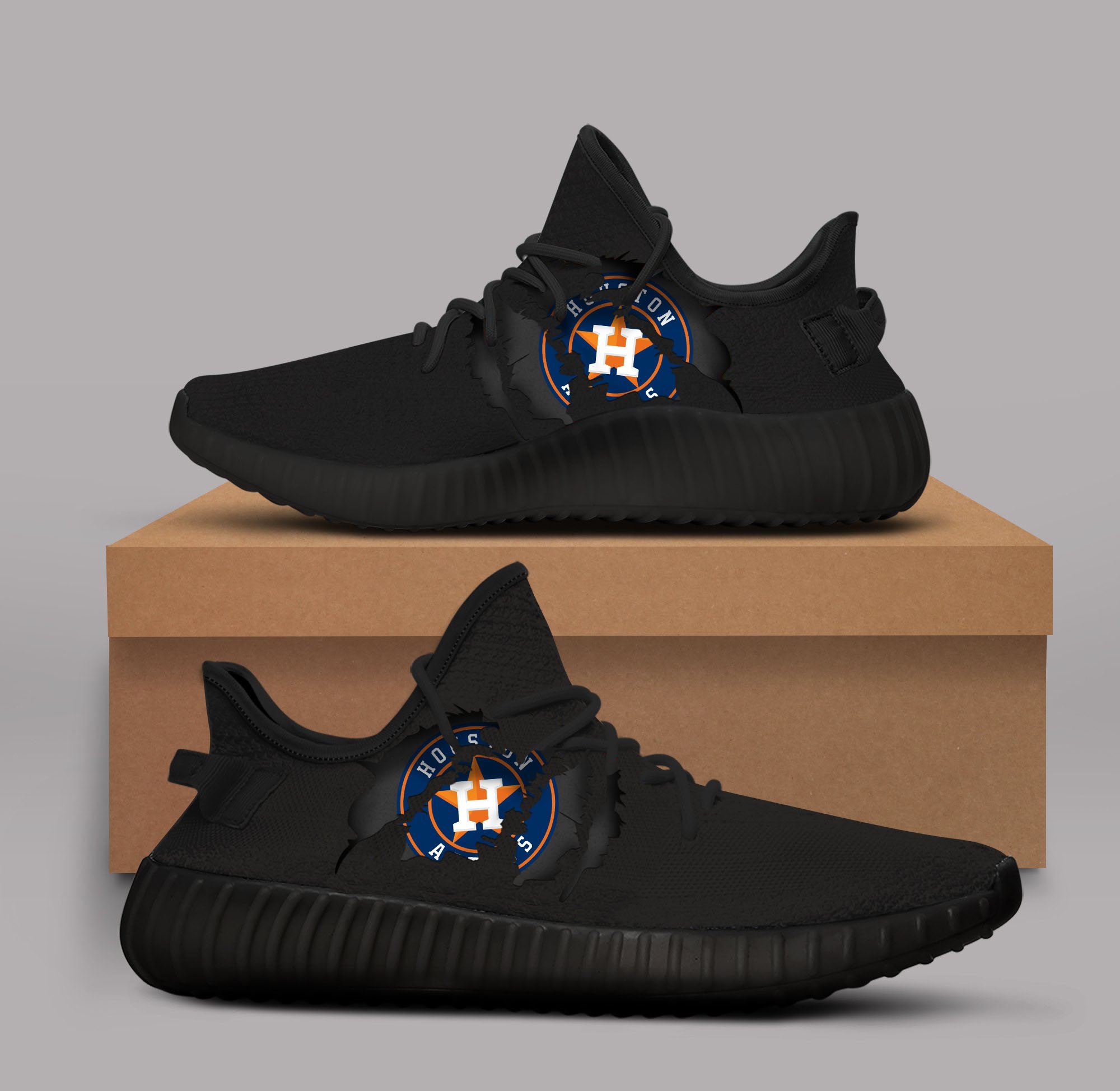 JWFancy Houston Astros Yeezy Boost Shoes For Men And Women