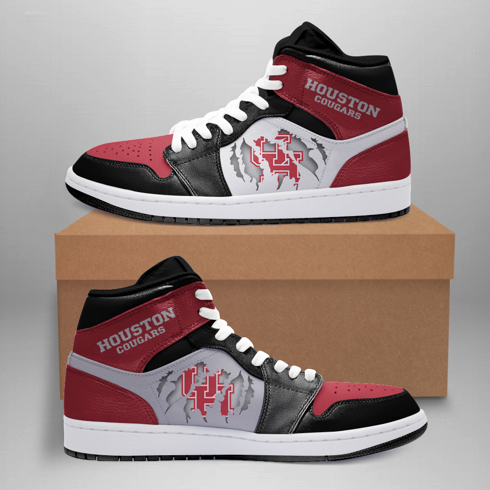 JWFancy Houston Cougars AJ1 High Sneakers Shoes For Men And Women
