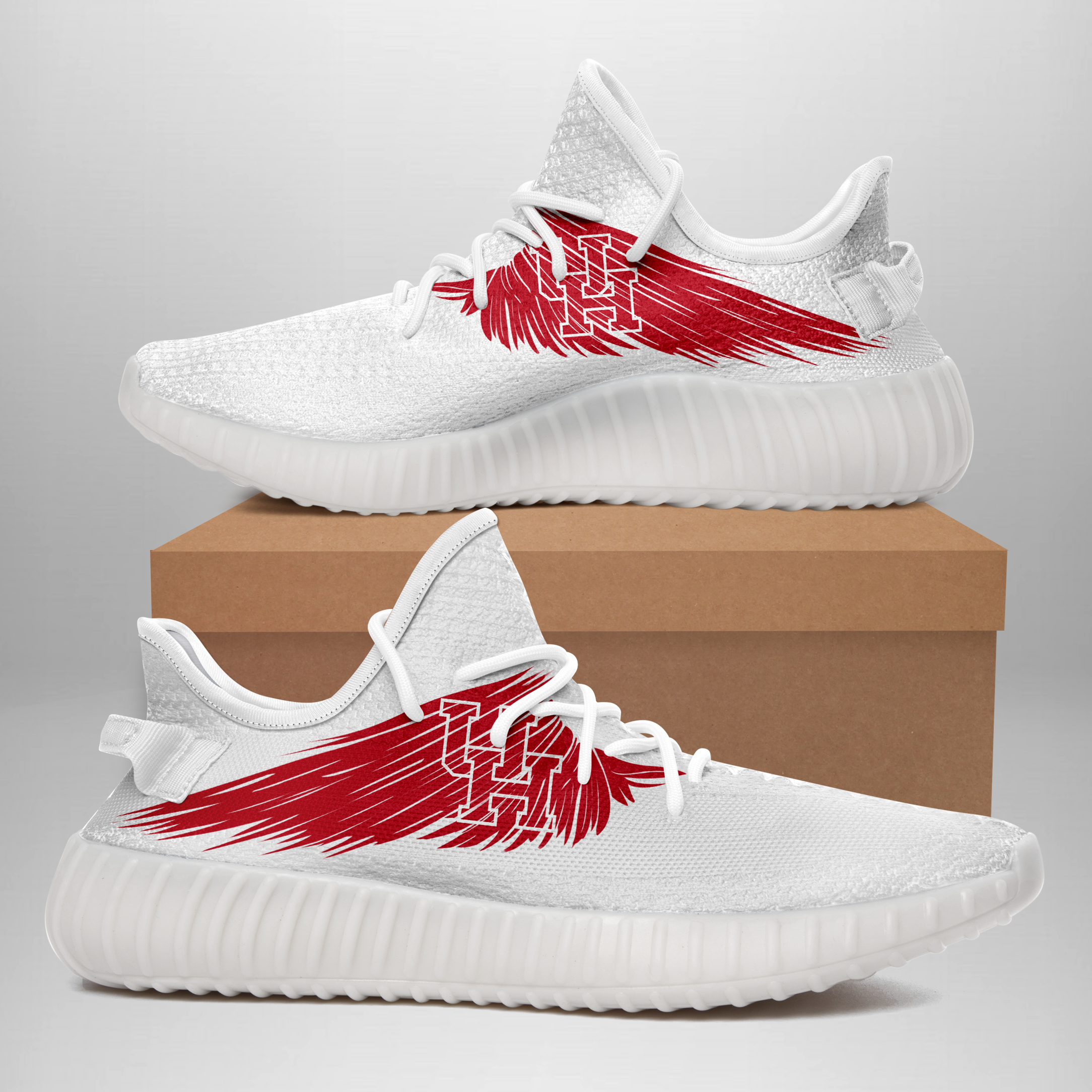 JWFancy Houston Cougars Yeezy Boost Shoes For Men And Women
