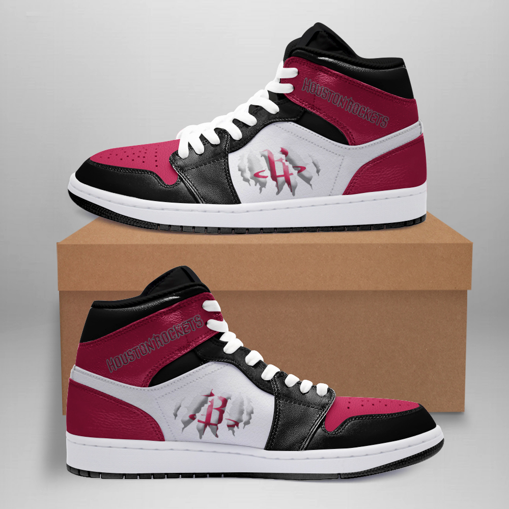 JWFancy Houston Rockets AJ1 High Sneakers Shoes For Men And Women