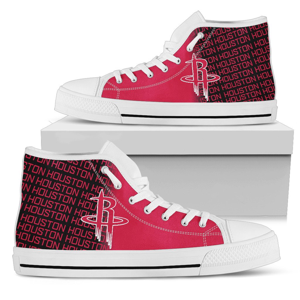 JWFancy Houston Rockets High Top Canvas Sneakers Shoes For Men And Women